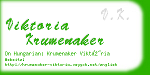 viktoria krumenaker business card